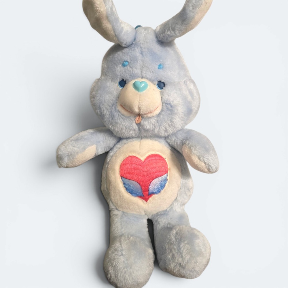 Vintage 1984 Kenner Swift Heart Rabbit Plush Care Bears Cousins 13"